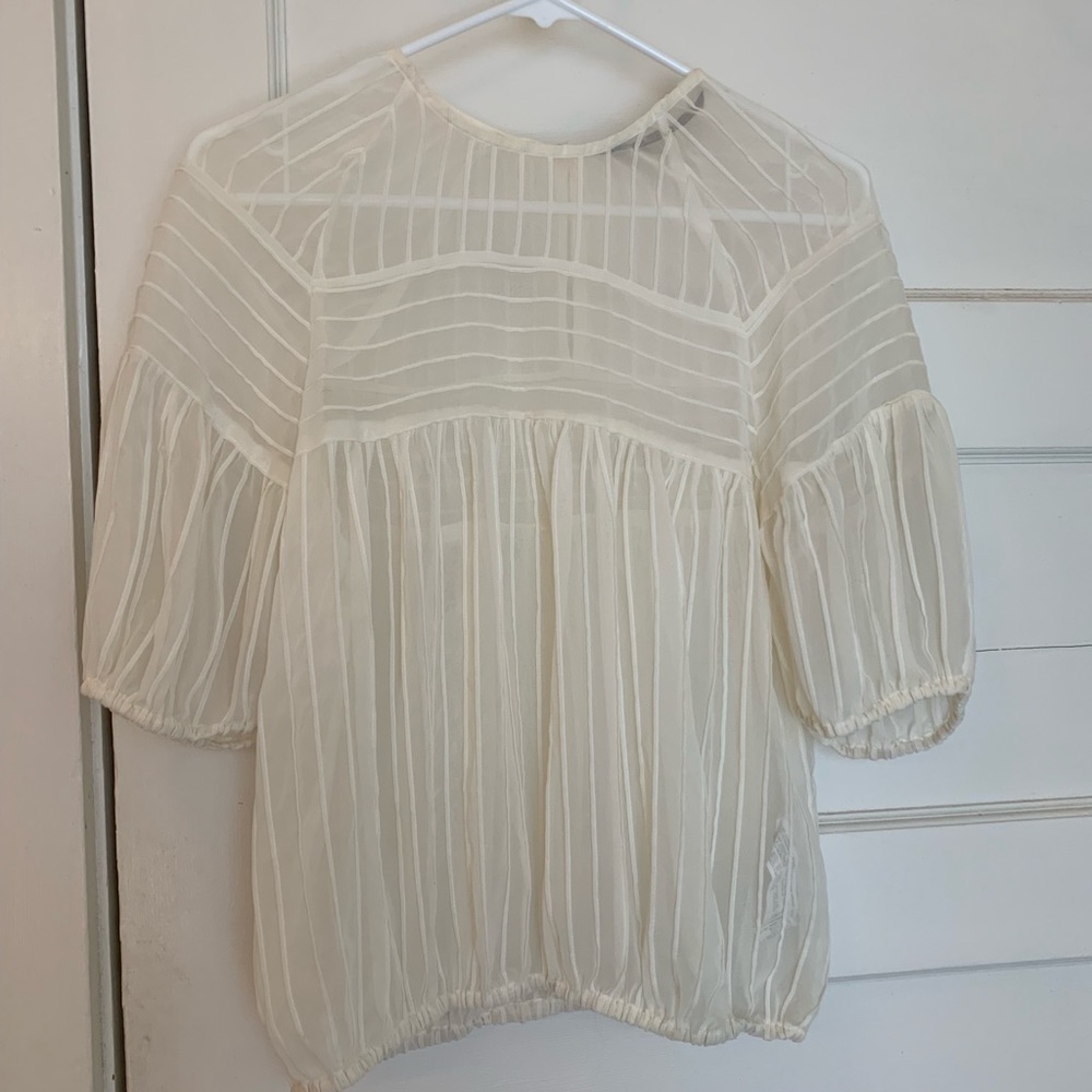 Sheer Zara top